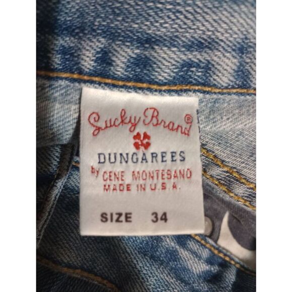 Lucky Brand Jeans Men's 34 Thrashed Light Wash - Picture 7 of 9